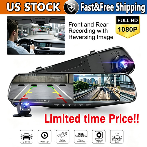 1080p rearview mirror car - rearview,